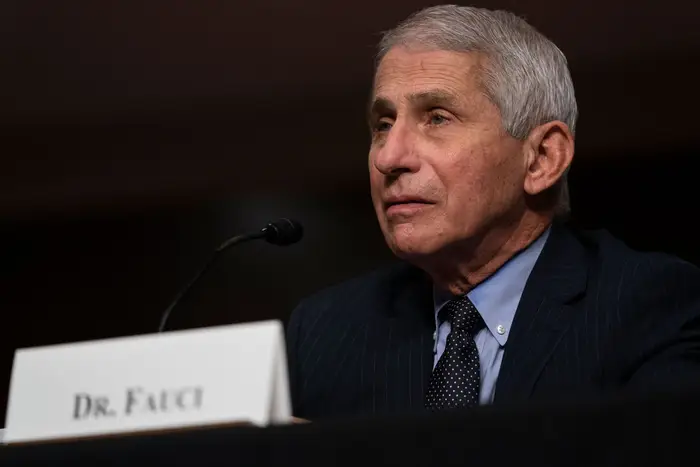 Dr. Fauci during a Congressional hearing on September 23, 2020.